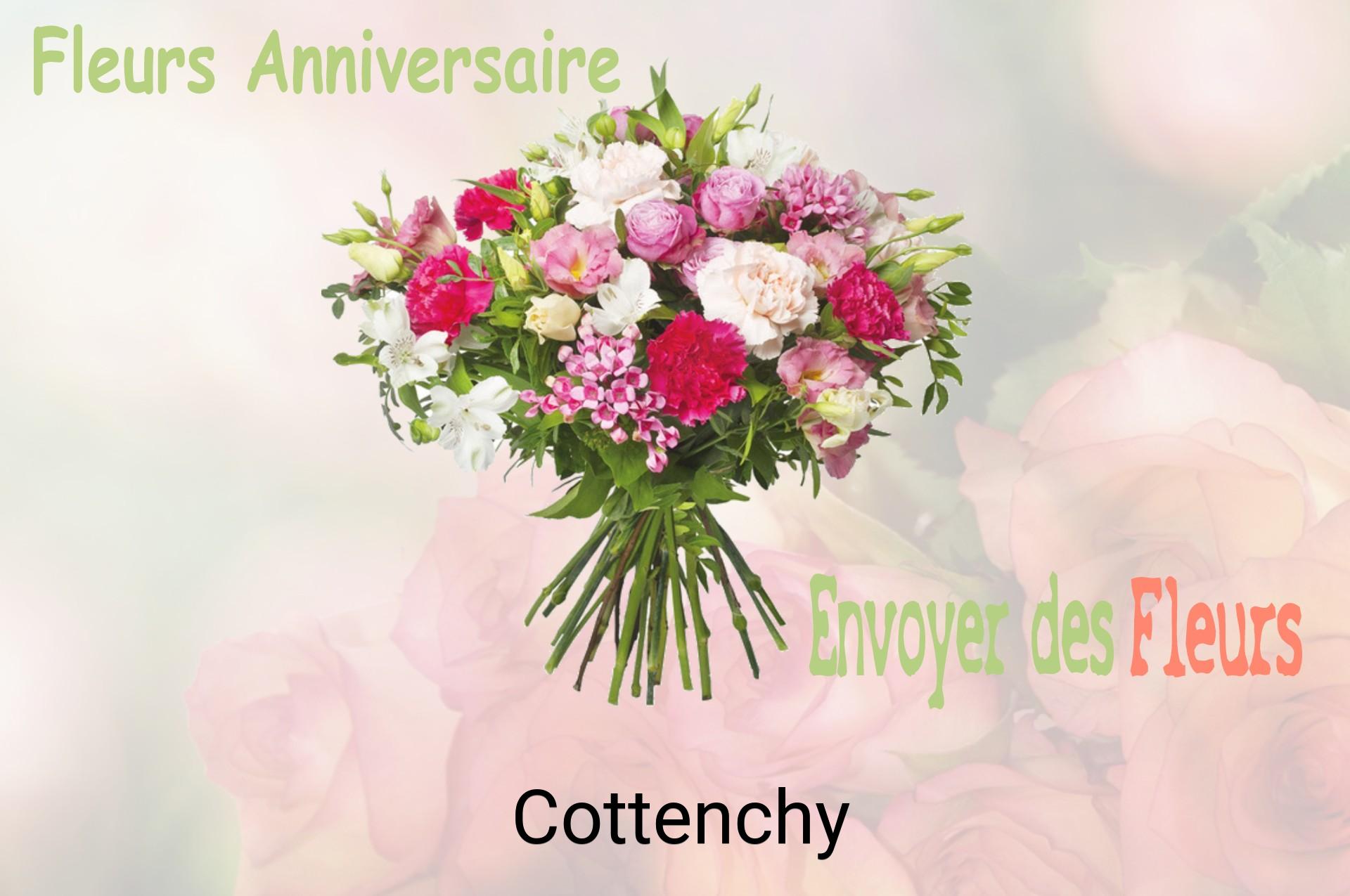 Bouquet de fleurs d’anniversaire livré à Cottenchy