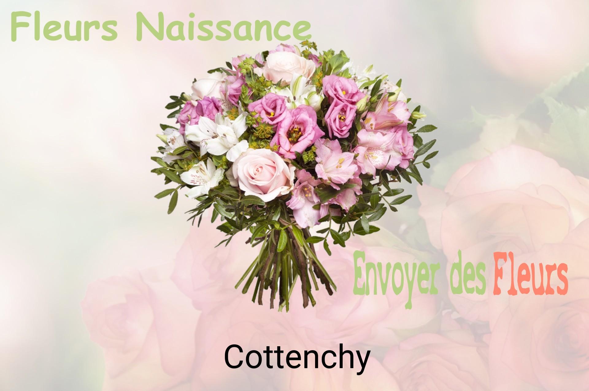 Bouquet de fleurs de naissance livré à Cottenchy